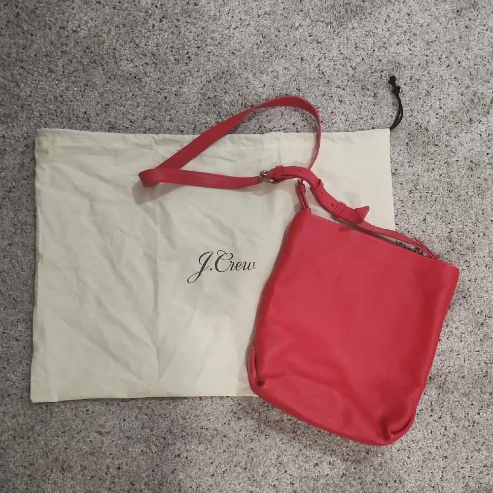J. Crew Vibrant Red Shoulder Bag